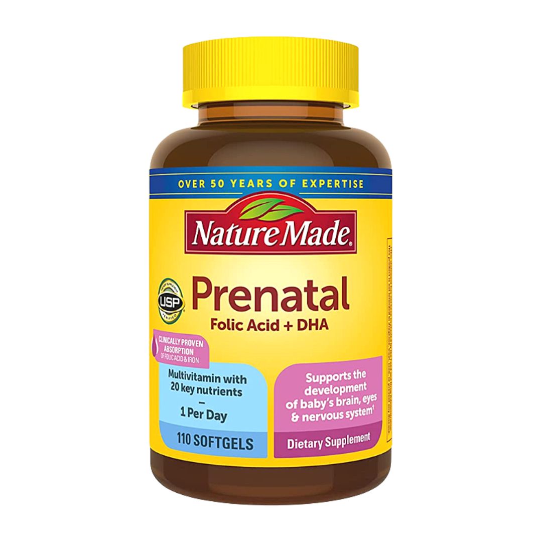 Nature Made Prenatal, Multi+DHA, 200mg DHA pregnant & nursing women, 110 Tablets Nature Made Prenatal, Multi+DHA, 200mg DHA pregnant & nursing women, 110 Tablets